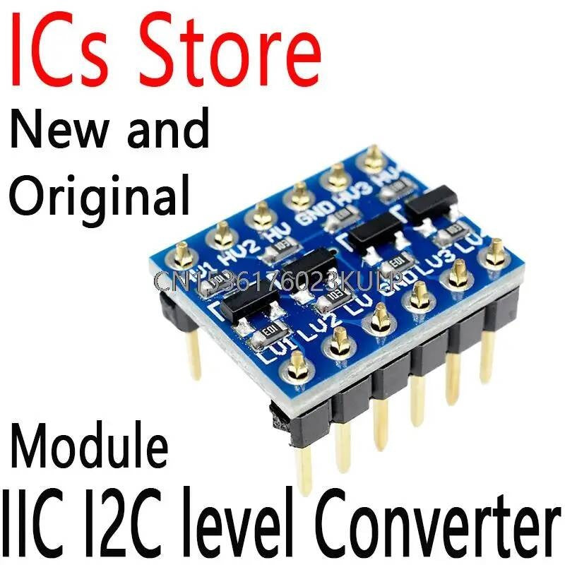 10PCS Logic Bi-Directional Board 5V 3.3V DC Module For Arduino With Pins IIC I2C Level Converter