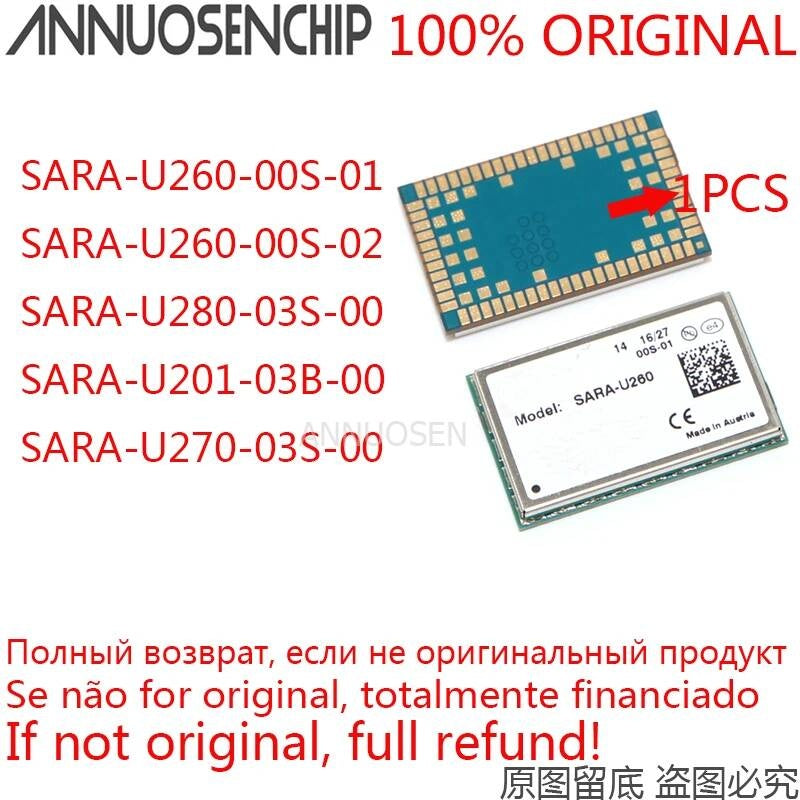 1x SARA-U260-00S-01 SARA-U260-00S-02 SARA-U280-03S-00 SARA-U201-03B-00 SARA-U270-03S-00 SARA-U260 SARA-U280 SARA-U201 SARA-U270