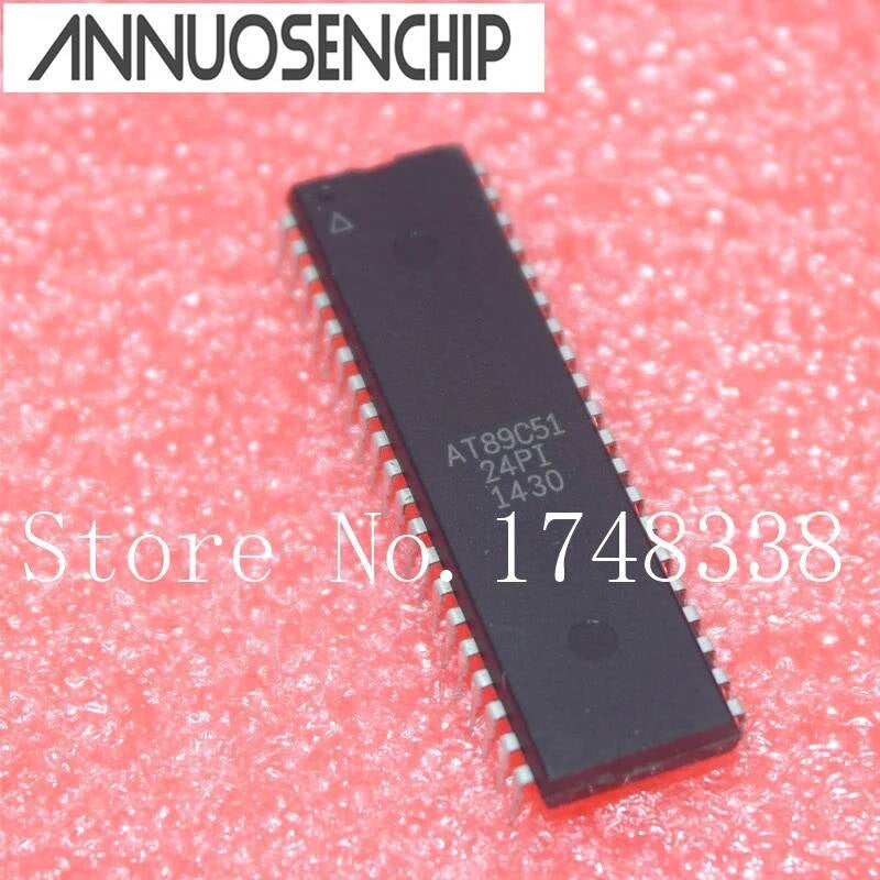 50PCS AT89C51-24PI AT89C51-24PU AT89C51 DIP-40 NEW Good Quality