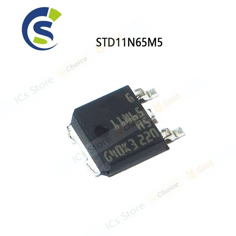 10PCS New and Original 11N65M5 11N65 TO-252 Chipset STD11N65M5