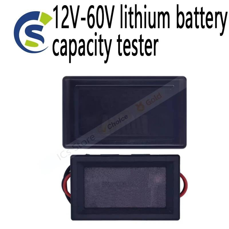 Car Charge Level Indicator Capacity Meter Blue Display LED Voltmeter Waterproof 12V-60V Lithium Battery Tester