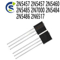 20PCS New and Original 5457 TO-92 Transistor General Purpose 2N5457 2N5460 2N5485 2N7000 2N5484 2N5486 2N6517