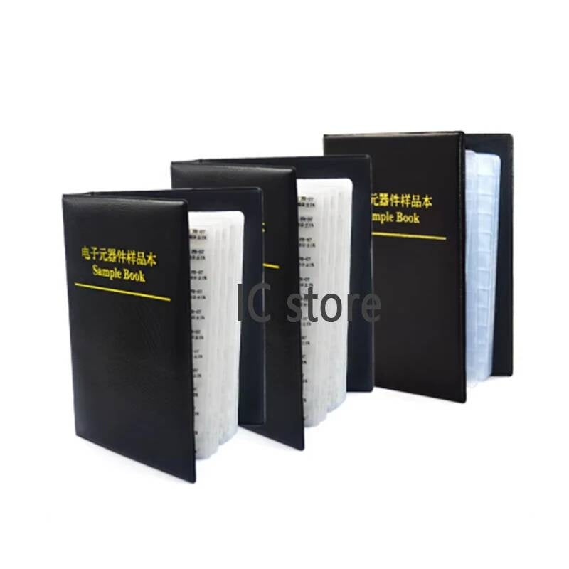 full series empty Sample Book Kit smd resistors 0R~10M 170values x50pcs x25pcs 0201 0402 0603 0805 1206 1% resistor book