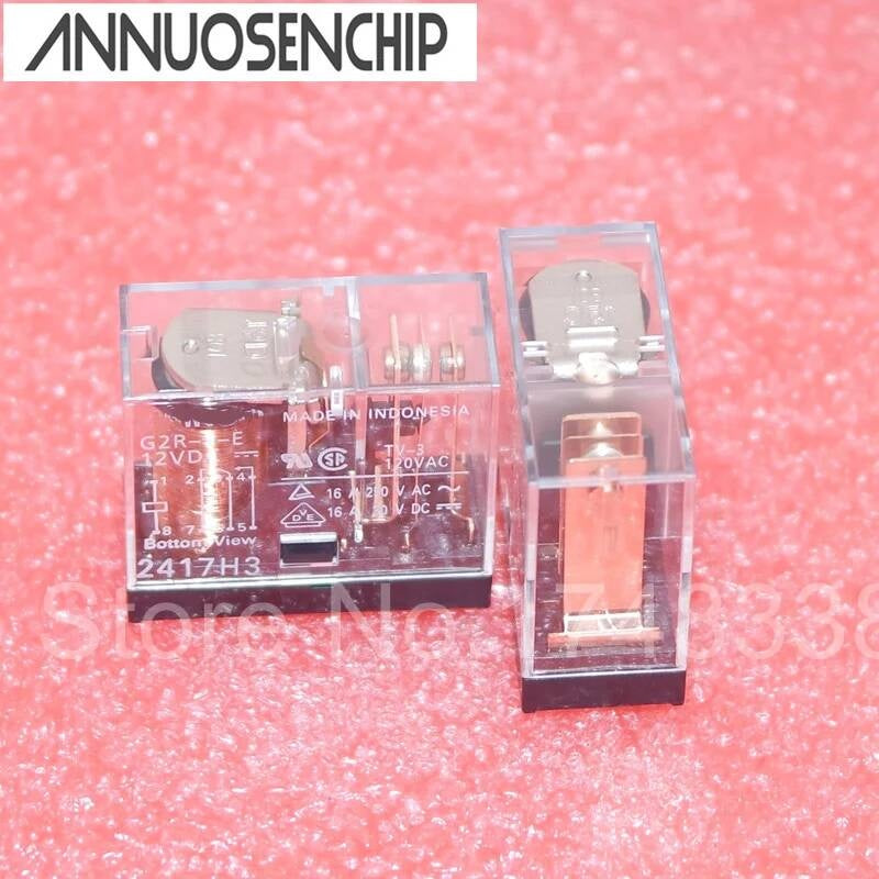 10PCS/Lot Power Relay G2R-1-E 12V 24V 16A 8PIN G2R-1-E-12VDC G2R-1-E-24VDC G2R NEW