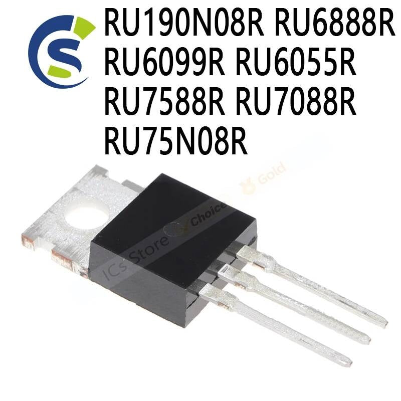 10PCS RU6888 TO-220 RU6888R3 RU6099 RU6055 RU7588 RU75N08 RU190N08R RU6888R RU6099R RU6055R RU7588R RU7088R RU75N08R