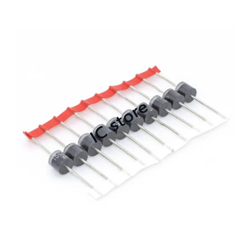 Free shipping 100PCS 10A10 1000V 10A R-6 Axial Rectifier Diode New original