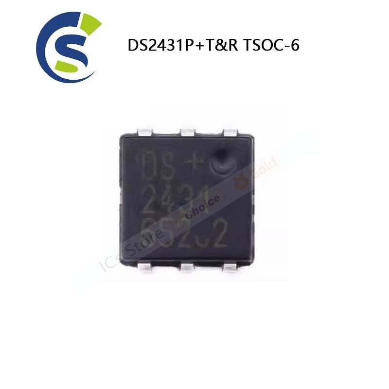 50PCS TSOC6 SMD DS2431P+T&R DS2431P
