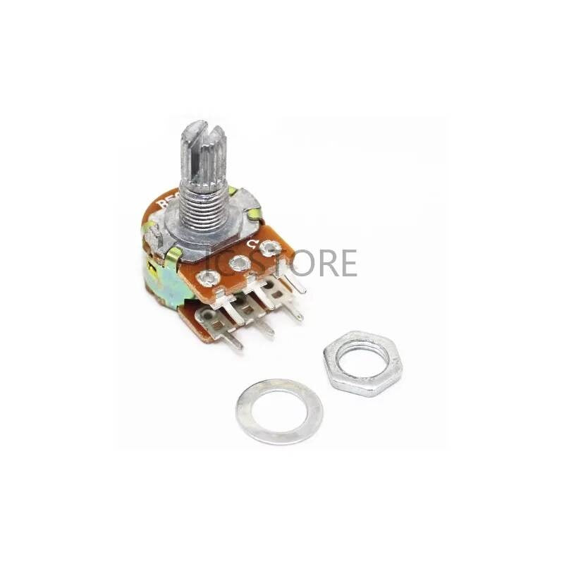 5pcs Linear Taper Rotary Potentiometer Resistor B50K B10K WH148 3pin 6pin 15mm 20mm 1K 2K 5K 10K 20K 50K 100K 250K 500K 1M Ohm