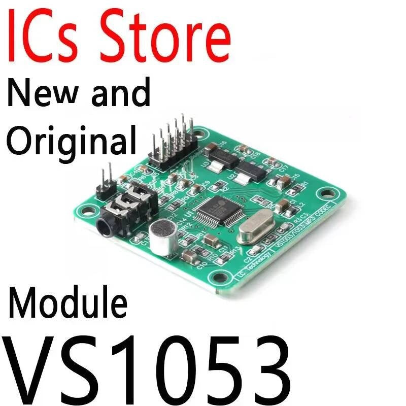MP3 Module Development Board w/ On-Board Function SPI Interface OGG Encoding Recording Control Signal Filter VS1053