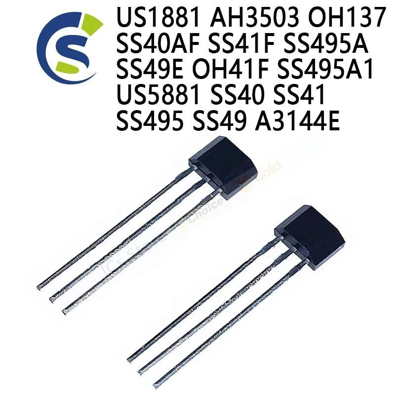 10PCS 40AF 41F 495A 49E Hall U18 US1881 AH3503 OH137 SS40AF SS41F SS495A SS49E OH41F SS495A1 US5881 SS40 SS41 SS495 SS49 A3144E