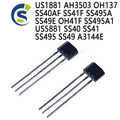 10PCS 40AF 41F 495A 49E Hall U18 US1881 AH3503 OH137 SS40AF SS41F SS495A SS49E OH41F SS495A1 US5881 SS40 SS41 SS495 SS49 A3144E