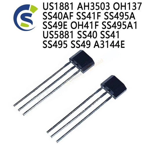 10PCS 40AF 41F 495A 49E Hall U18 US1881 AH3503 OH137 SS40AF SS41F SS495A SS49E OH41F SS495A1 US5881 SS40 SS41 SS495 SS49 A3144E