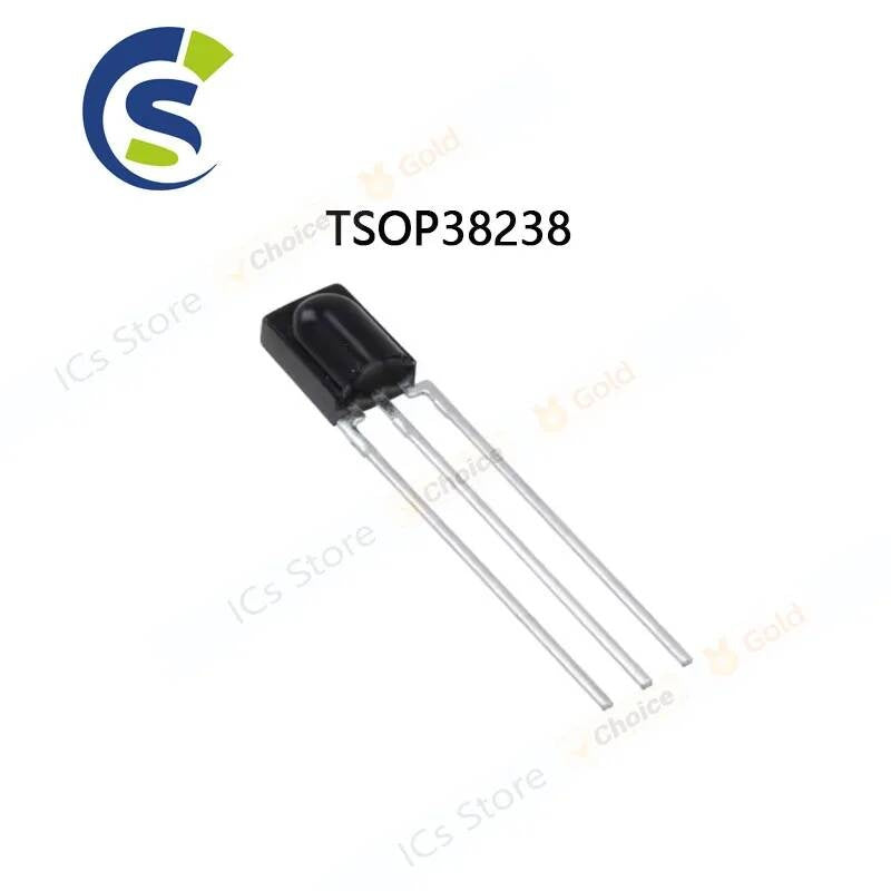 5pcs/lot NEW ORIGINAL RCVR MOD 38KHZ DOME AXIAL 38238 P38238 OP38238 DIP-3 TSOP38238