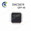 1-5PCS New DAC5674 DAC5674IPHP DAC5674IPHPR QFP-48 Chipset