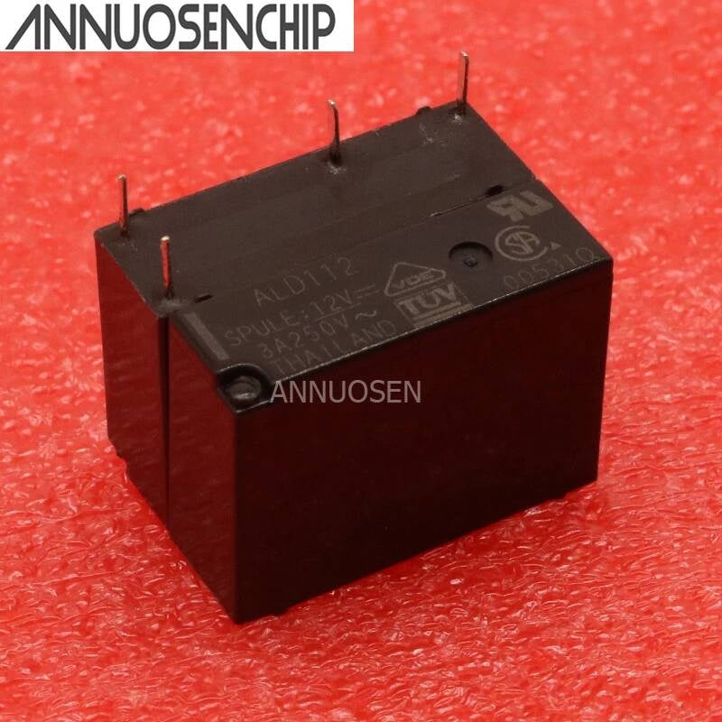 Free shipping lot(10pieces/lot)100%Original New ALD105 ALD105W ALD112 ALD112W ALD124W ALD124 4PINS 3A 5V 12V 24V Power Relay