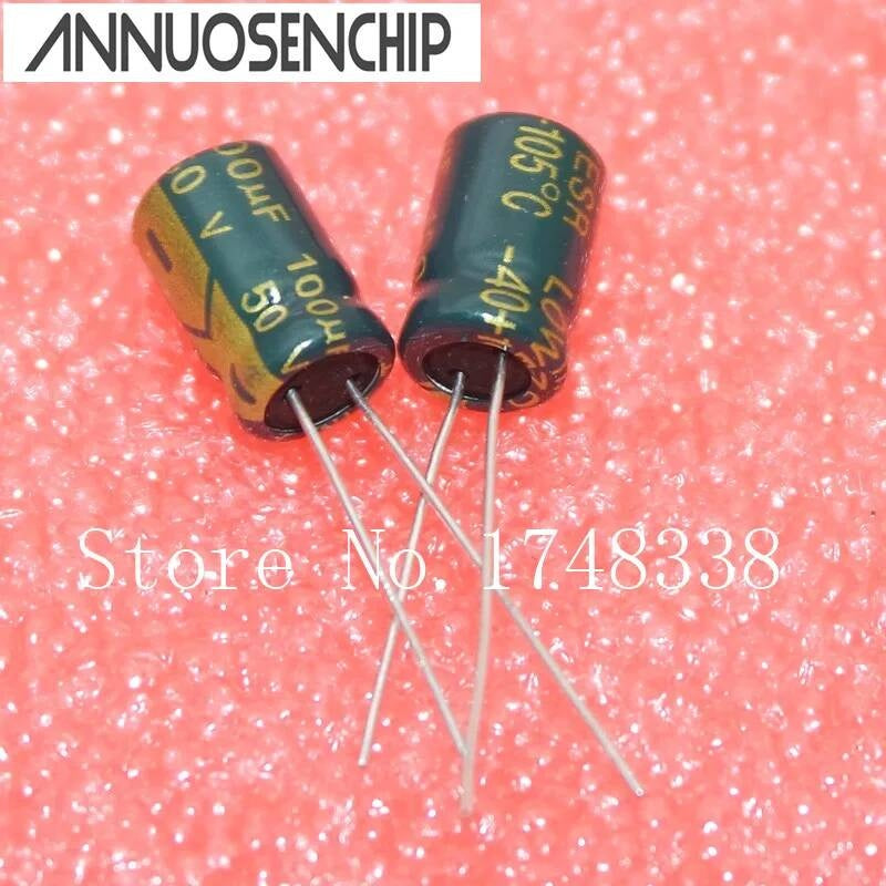 high frequency Capacitor 8*12mm 100UF 50V electrolytic High-frequency low-impedance 50pcs