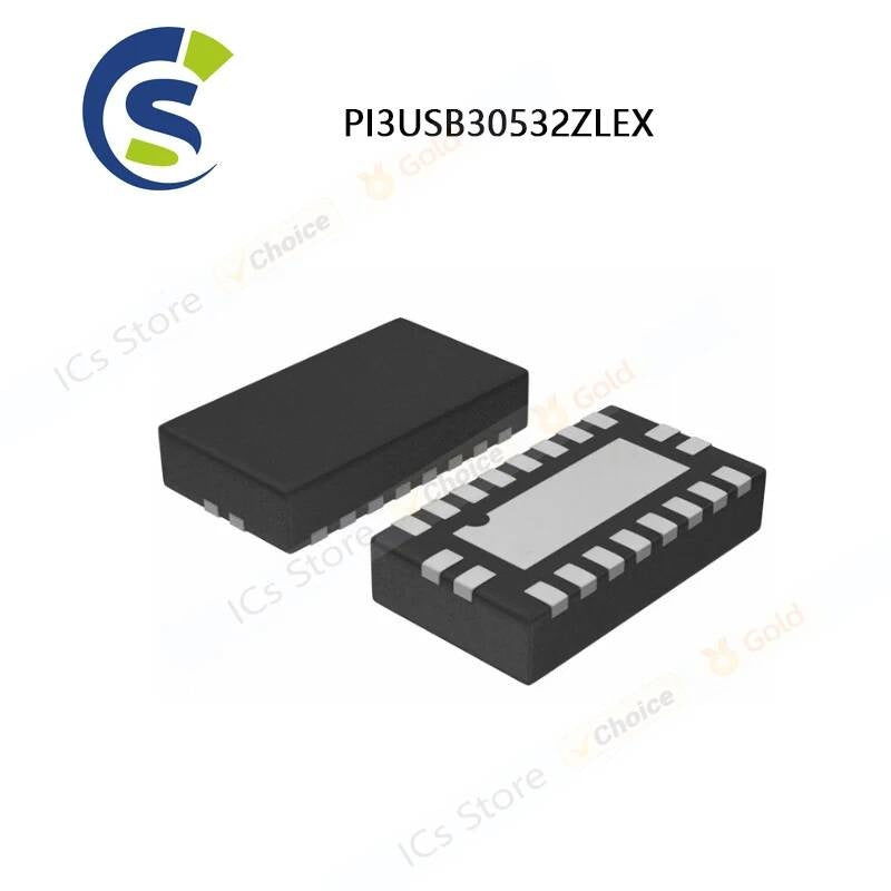 5-10PCS 100% New PI3USB PI3USB30532ZLE P13USB P13USB30532ZLE 30532ZLE 305322LE PI3USB30532ZLEX QFN-40 Chipset