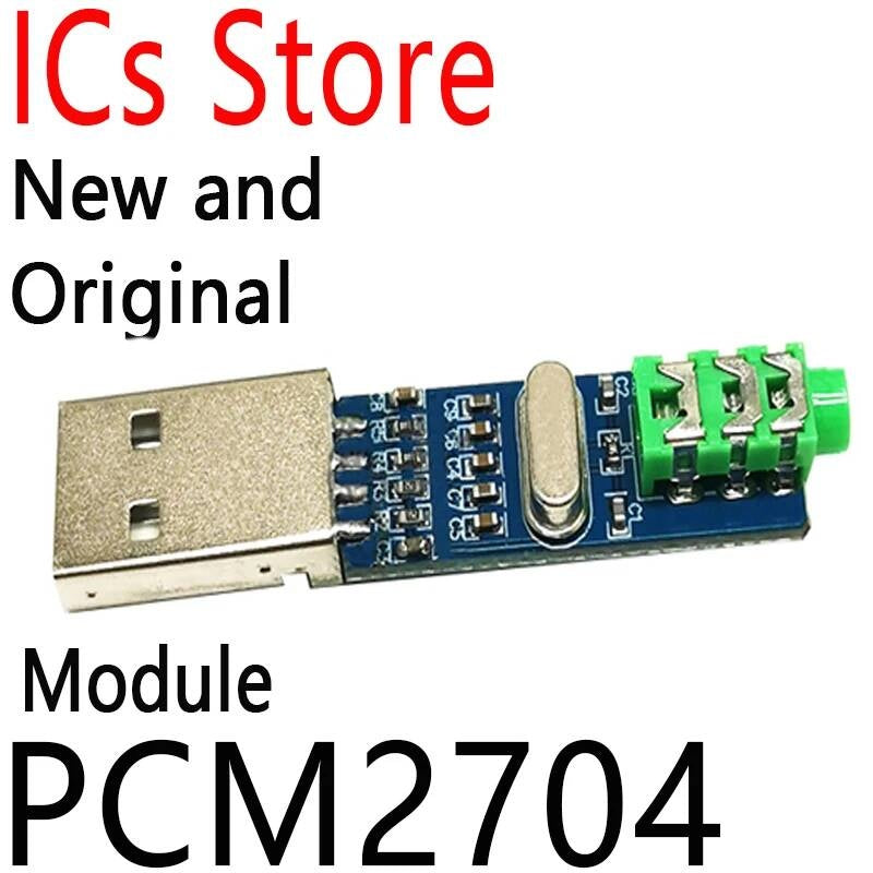 5V Mini HIFI Sound Card USB Power DAC Decoder Board Module Arduino For Raspberry Pi 16 Bits 98 DB SNR PCM2704