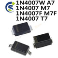 100PCS New and Original 1206 SMA 1A SMAF 1000V SOD-123 0805 SMD diode 1N4007W A7 M7 1N4007F M7F 1N4007 T7
