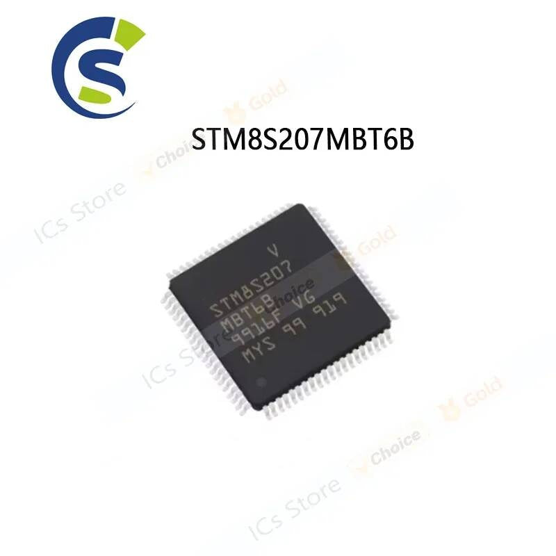 5Pcs new original 128KB 8-bit microcontroller STM8S207MB QFP-80 STM8S207MBT6B
