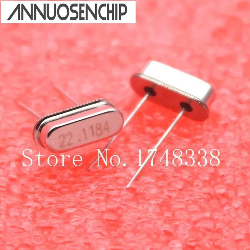 100 PCS/LOT M HC - 49 s passive crystals into the 22.1184 MHz crystal 22.1184MHZ 22.1184M HC-49S DIP