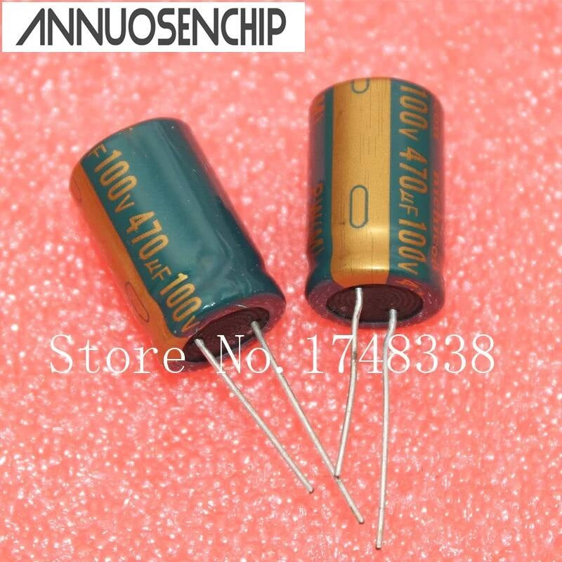 board high frequency Capscitor 16*25mm electrolytic 470UF 100V