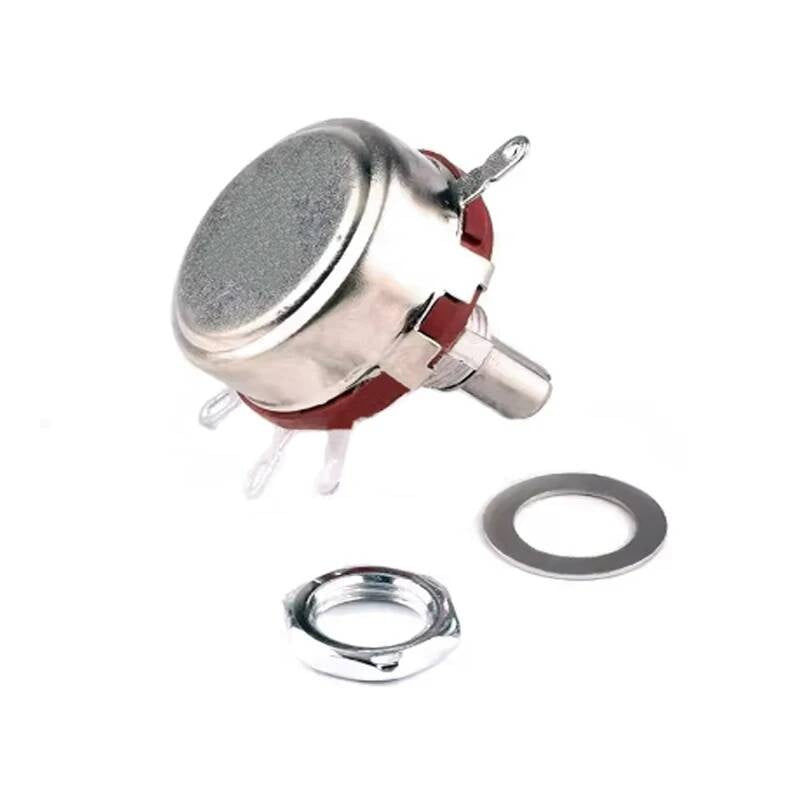 2pcs 470R Round Shaft Carbon Rotary Taper Potentiometer WTH118 2W 1A 1K 2.2K 4.7K 10K 22K 47K 100K 470K 560K 1M