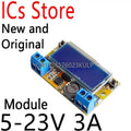 Liquid Crystal Displays DC-DC Step-Down Buck Converter Power Supply Adjustable Push Button Module with LCD Display 5-23V 3A