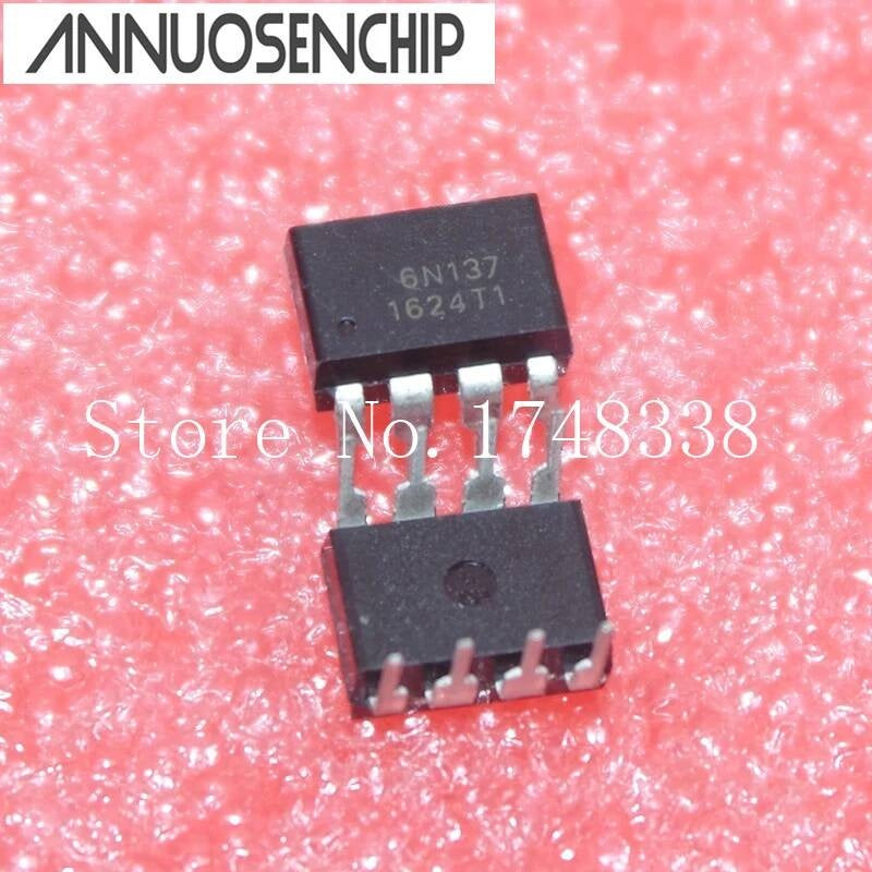 100PCS / LOT A6N137 6N137 high-speed optocoupler DIP DIP-8 09