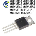 10PCS 5Pairs TO-220 MJE15033G MJE15032G MJE15034G MJE15035G MJE15030G MJE15031G MJE15033 MJE15032 MJE3055T MJE2955T