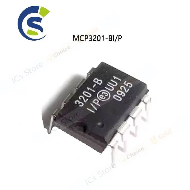 10PCS New and Original MCP3201 DIP-8 MCP3201-BI/P