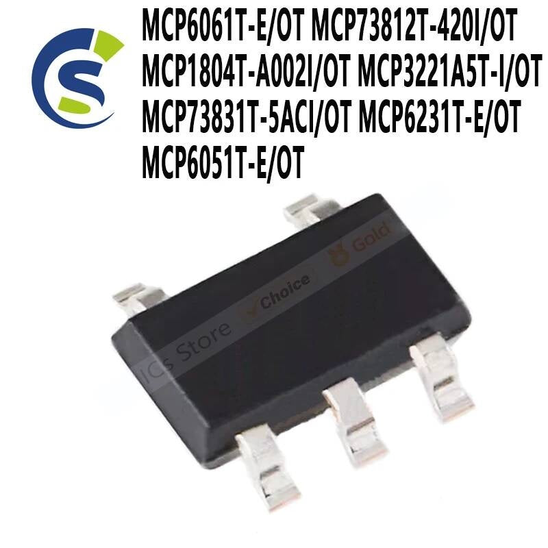 10PCS IC MCP6061T-E/OT MCP73812T-420I/OT MCP1804T-A002I/OT MCP3221A5T-I/OT MCP73831T-5ACI/OT MCP6231T-E/OT MCP6051T-E/OT