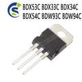 10PCS New and Original TO-220 BDX53 BDX33 BDX34 BDX54 TO220 BDW93 BDW94 BDX53C BDX33C BDX34C BDX54C BDW93C BDW94C