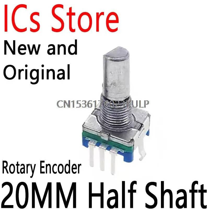 2PCS Rotary Encoder Audio Digital Potentiometer With Handle Switch EC11 20MM