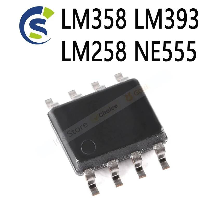 50PCS SOP SMD LM258DR LM358DR LM324DR LM339DR LM393DR NE555DR Amplifier Circuit LM358 LM393 LM258 NE555 LM339 LM324