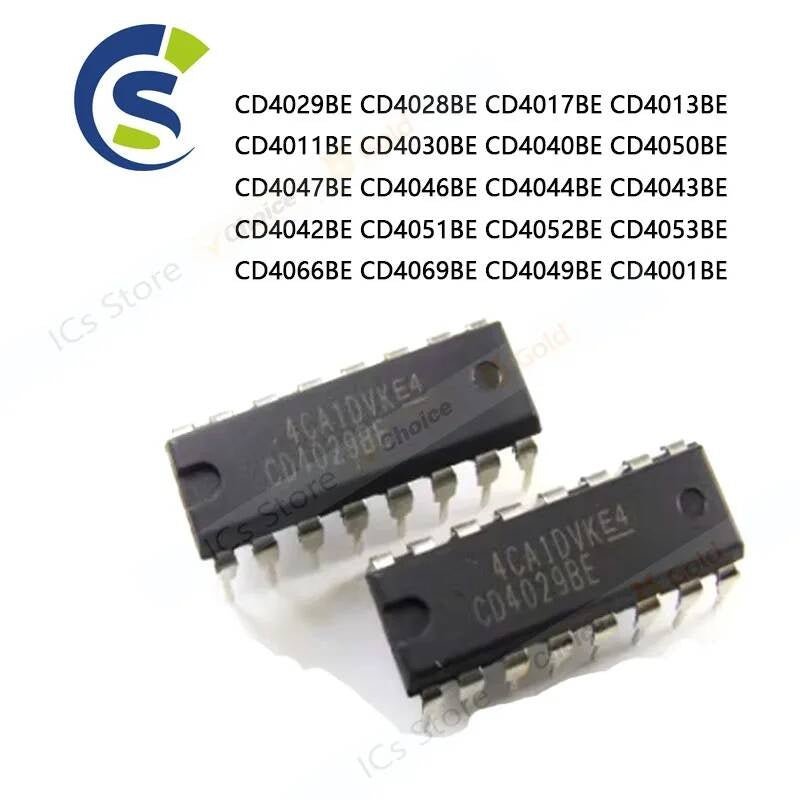 10pcs New DIP14/16 CD4001BE CD4011BE CD4013 CD4017 CD4040 CD4046 CD4047 CD4049 CD4051 CD4052 CD4053 CD4066 CD4067 CD4069