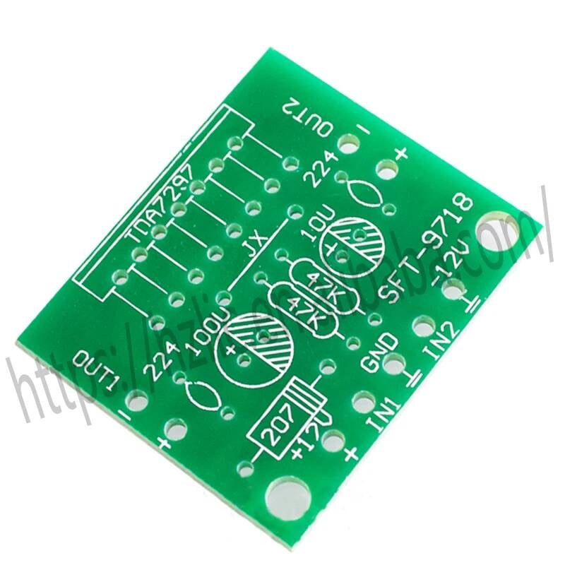 1set TDA7297 Amplifier Board Spare Parts Dc 12V Grade 2.0 Dual Audio Encoding 15w Electronic Diy Kit