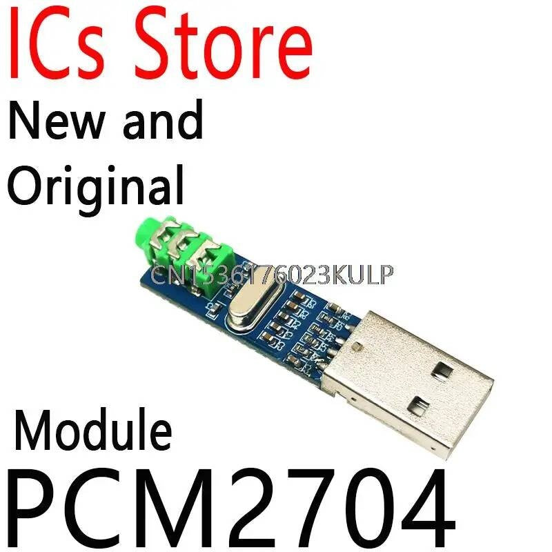 5V Mini HIFI Sound Card USB Power DAC Decoder Board Module Arduino For Raspberry Pi 16 Bits 98 DB SNR PCM2704