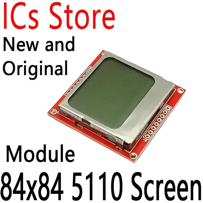 84x84 5110 Screen LCD Module Display Monitor White backlight adapter PCB 84*48 For Arduino