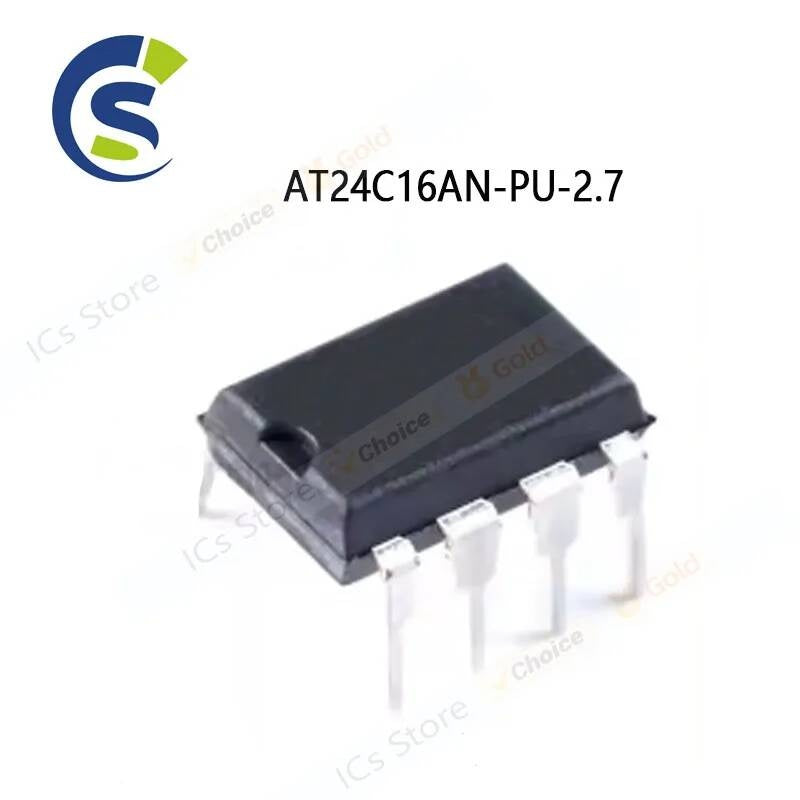 100PCS NEW GOOD QUALTIY IC AT24C16 EEPROM DIP-8 AT24C16AN-PU-2.7