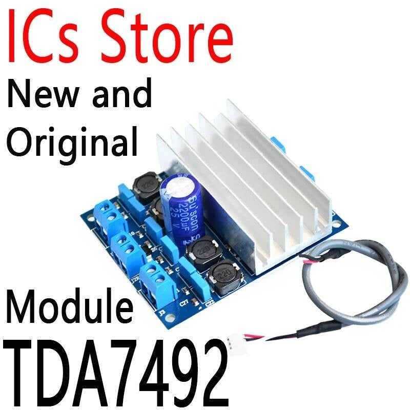 TDA7492 D Class High Power 2x50W AMP Board Digital Amplifier Board+Radiator