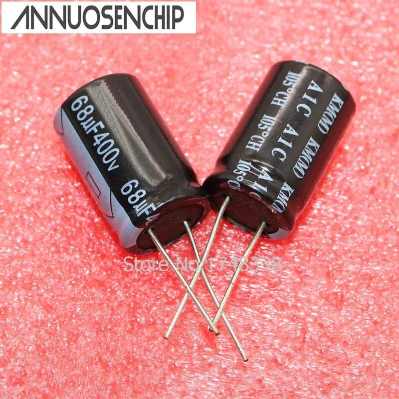 Electrolytic 400V 68UF 16 * 25mm 400v 68uf Capacitor high frequency 105 degrees 10pcs / free shipping