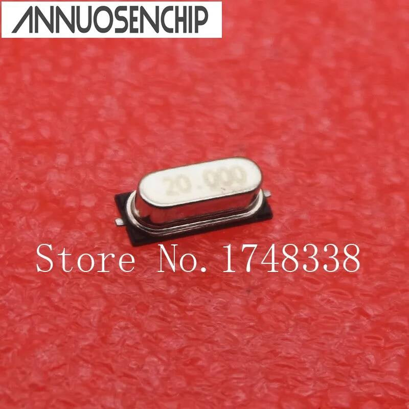 100 PCS/LOT m 20 to 20.000 MHZ 49 SMD patch passive crystals 20mhz 20.000mhz 49SMD