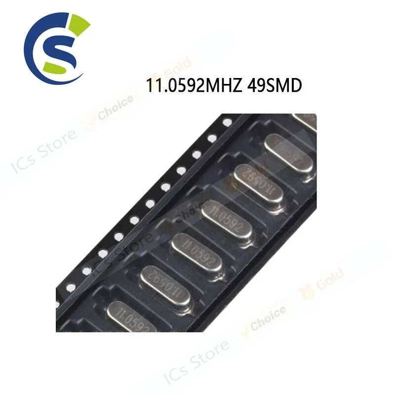 100PCS/LOT 49 SMD patch 11.0592 MHZ passive crystals 11.0592MHZ 49SMD