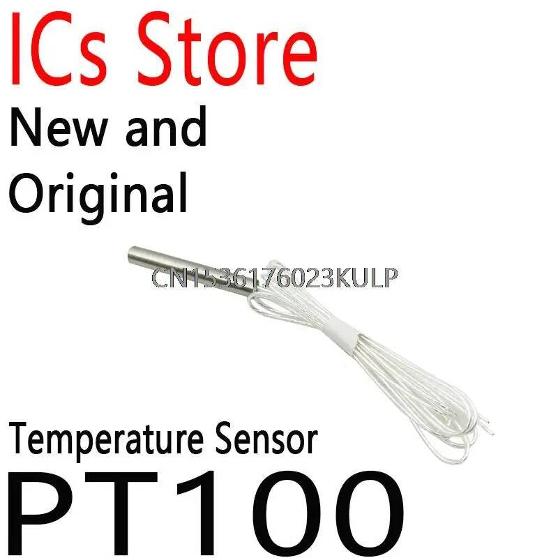 2PCS Platinum Resister Temperature Sensor Waterproof Temp Probe -20~450 Celsius Insulated Shielding Fiberglass PT100
