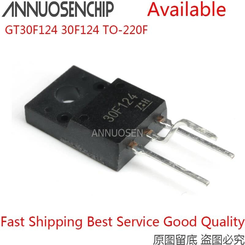 New 30F124 GT30F124 TO-220F 100% Import 100PCS 10PCS 50PCS Original and in Stock General Purpose ANNUOSENCHIP Standard