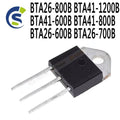 5PCS TO-3P BTA41600B BTA41700B BTA41800B BTA26600B BTA26700B BTA26-800B BTA41-1200B BTA41-600B BTA41-800B BTA26-600B BTA26-700B