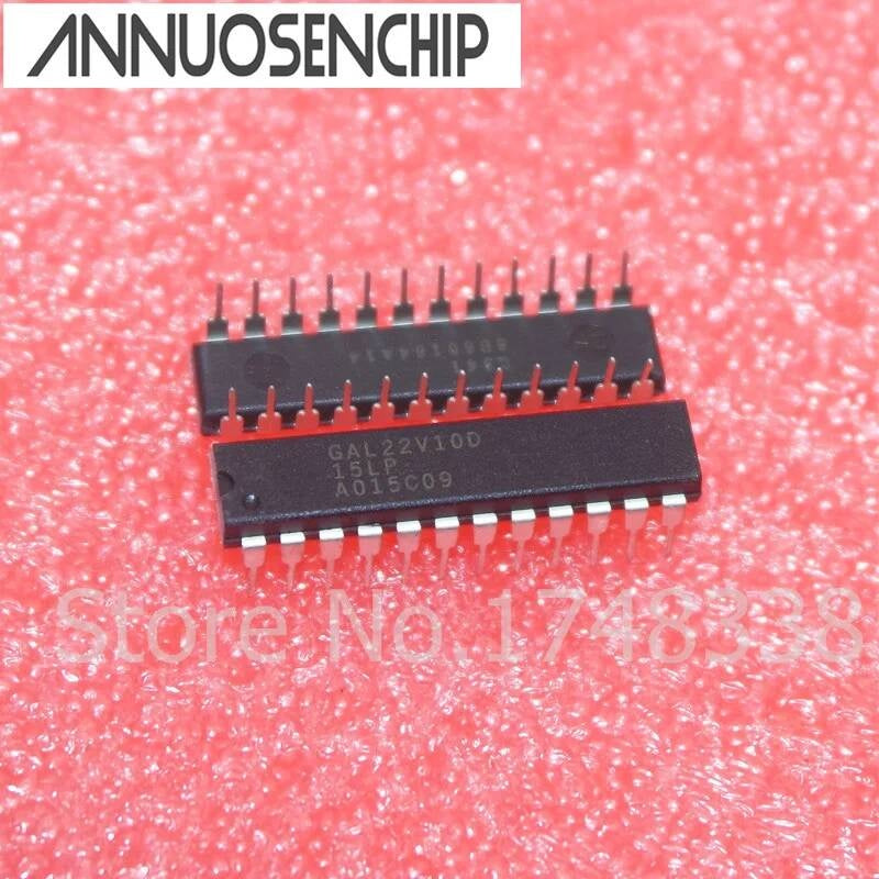 10PCS GAL22V10D-15LP GAL22V10D DIP-24 NEW GOOD QUALITY