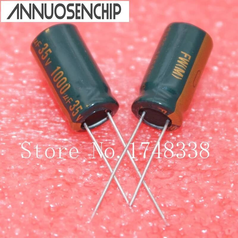 monitor power high-frequency electrolytic Capacitor 1000UF 35V 105Degree Volume: 13*20mm Capacity: 1000uf 35v