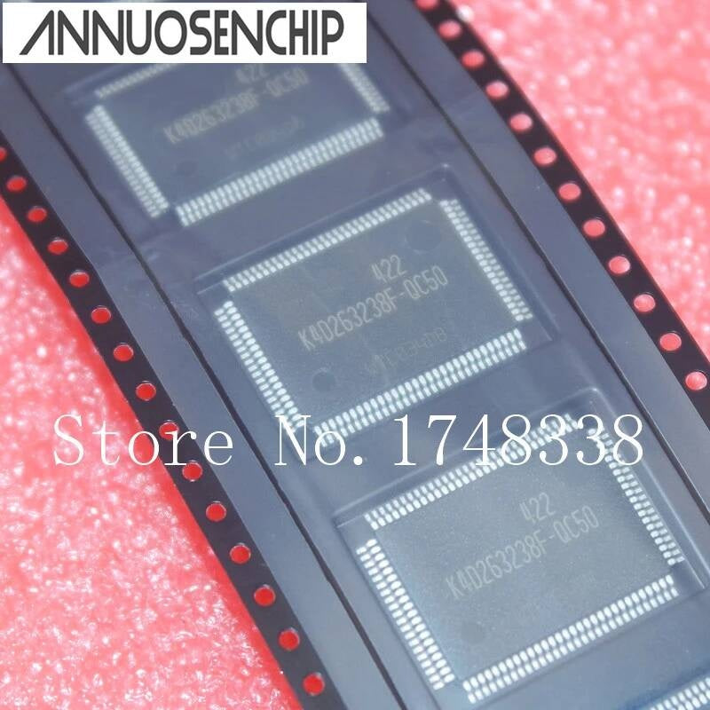 Free shipping 10 PCS K4D263238F-QC50 K4D263238F-QC K4D263238F K4D263238 TQFP100 Best quality